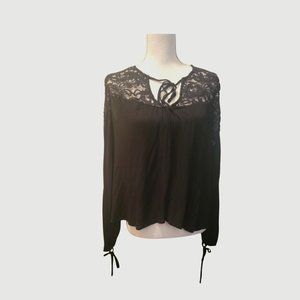 New Forever 21 Black Blouse Shirt Size M